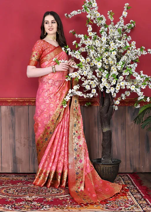 Rich Pallu with flowers design saree  uploaded by DHANANJAY CREATIONS on 3/15/2023