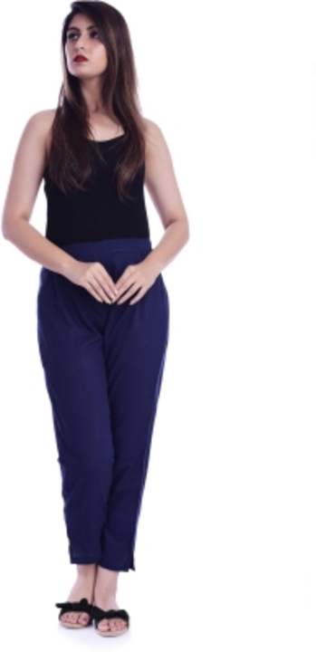 Regular Fit Women Dark Blue Trousers uploaded by business on 3/15/2023