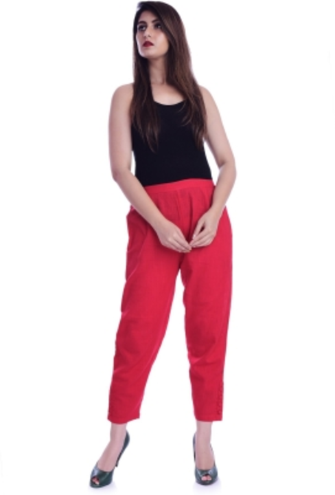 Regular Fit Women Red Trousers
 uploaded by business on 3/15/2023