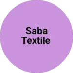 Business logo of Saba textile