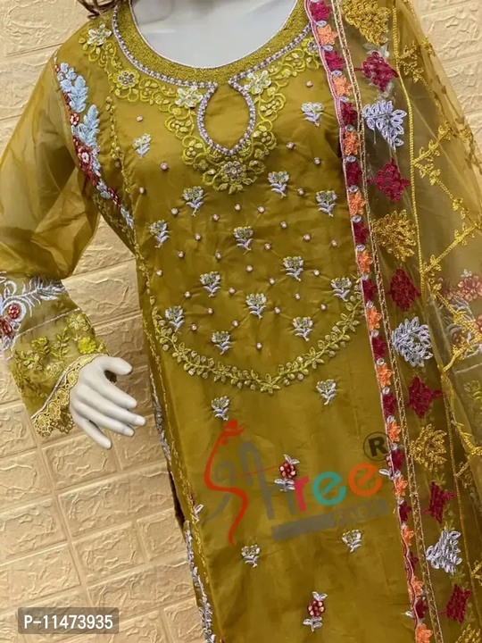 Fancy Georgette Unstitched Dress Material For Women  uploaded by Udaan on 5/30/2024