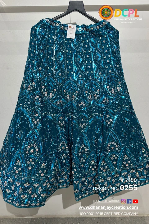 Beautiful party wear lehenga  uploaded by Dhananjay Creations Pvt Ltd. on 3/15/2023