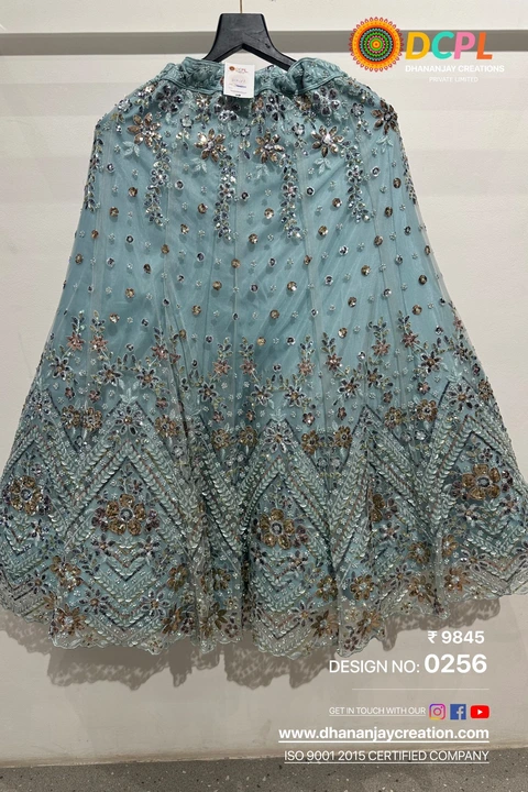 Beautiful party wear lehenga with blouse piece and duppta  uploaded by Dhananjay Creations Pvt Ltd. on 3/15/2023