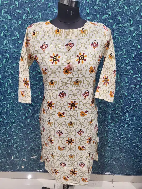 Staoght printed kurti uploaded by Believe creation on 3/15/2023