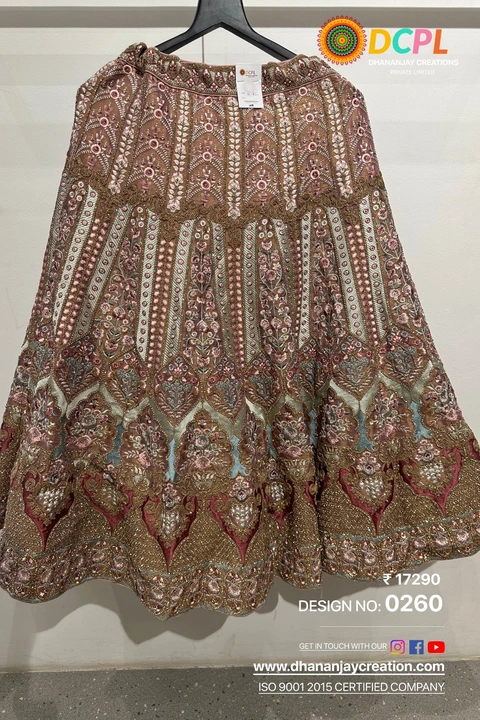 Beautiful bridal lehenga with blouse piece and duppta  uploaded by Dhananjay Creations Pvt Ltd. on 5/29/2024
