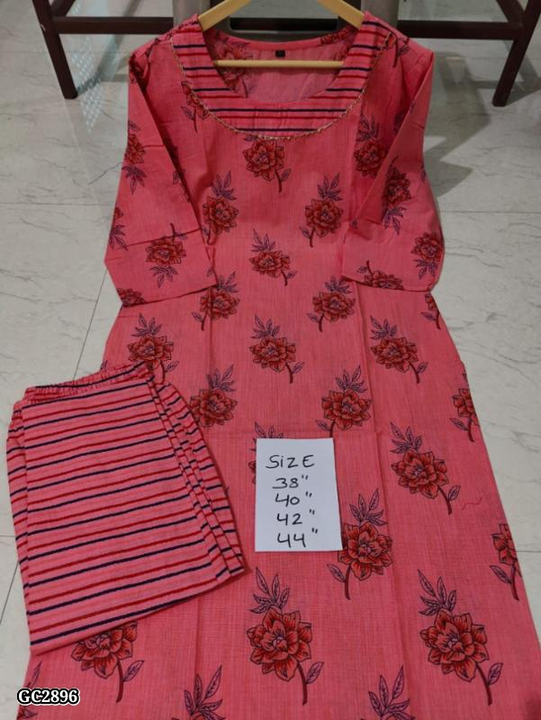 Catalog Name: *Jaipuri Cotton kurti pant set*

\uD83D\uDC57\uD83D\uDC57 *New launching Premium quali uploaded by Sonam karan fashion superior on 3/15/2023