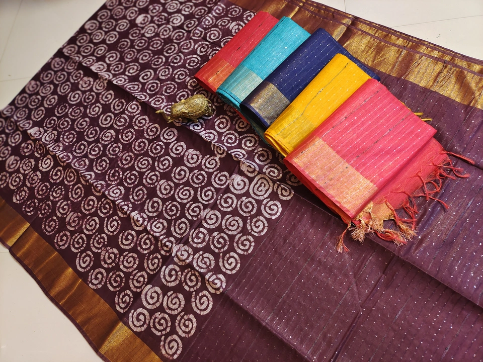 Hand Block print saree uploaded by business on 3/15/2023