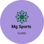 Business logo of Mg sports