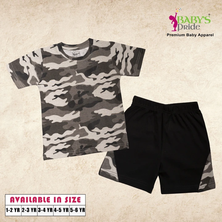 Boys Half sleeve T-shirt & Shorts  uploaded by Baby's Pride Creation on 3/15/2023
