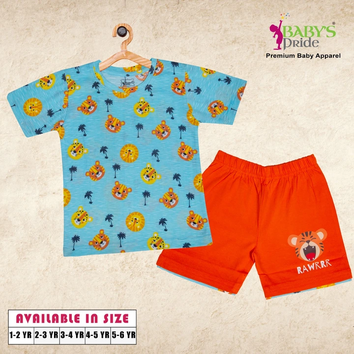 Boys Half sleeve T-shirt & Shorts  uploaded by Baby's Pride Creation on 3/15/2023