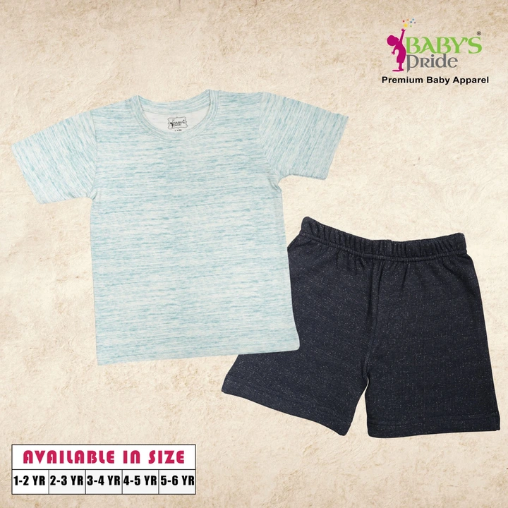 Boys Half sleeve T-shirt & shorts uploaded by Baby's Pride Creation on 3/15/2023