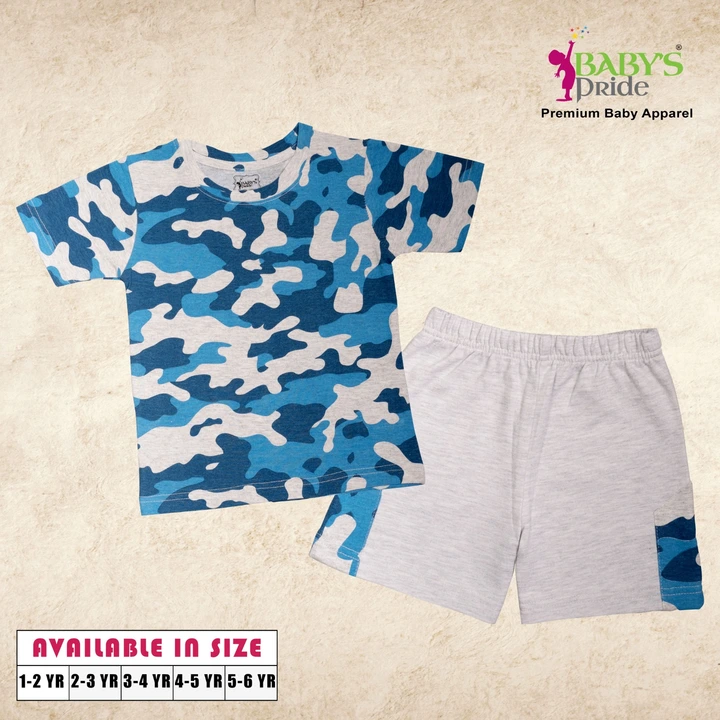 Boys Half sleeve T-shirt & shorts uploaded by Baby's Pride Creation on 3/15/2023