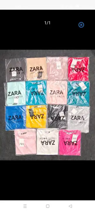 Zara tshirt moq 500pcs price fixed 90rs each only genuine buyer contact for bale to bale uploaded by New Addition Trading Point on 3/15/2023