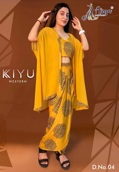 Western dhoti suit uploaded by Luxumbezz on 3/15/2023