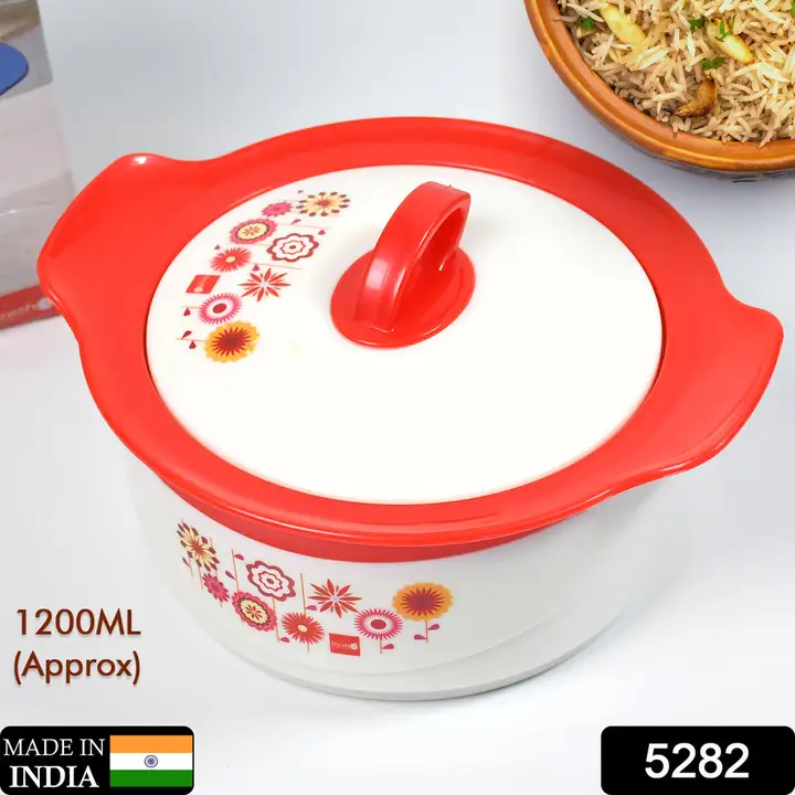 5282 Steel Hot & Cold Casserole, 1200 ml, | PU Insulated | BPA free | Food Grade | Easy to Carry | E uploaded by DeoDap on 3/15/2023