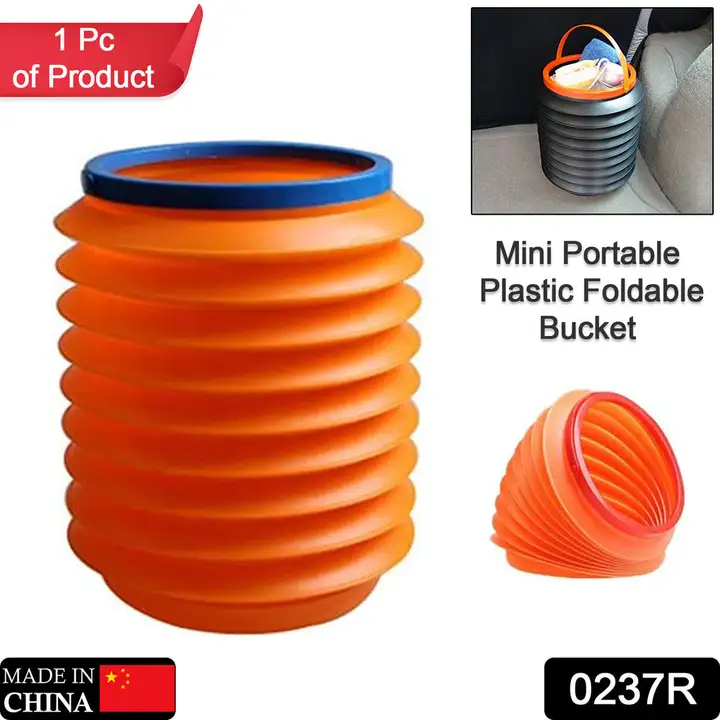 0237R Foldable Storage Bucket , Water Container & Dustbin Multiuse Bucket For Home , Car & Kitchen U uploaded by DeoDap on 5/30/2024