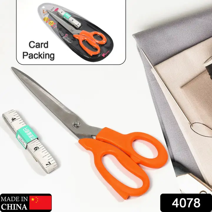 4078 Tailor Scissors And Measuring Tape High Quality Scissor With Flexible Measuring Tape For Tailor uploaded by DeoDap on 3/15/2023