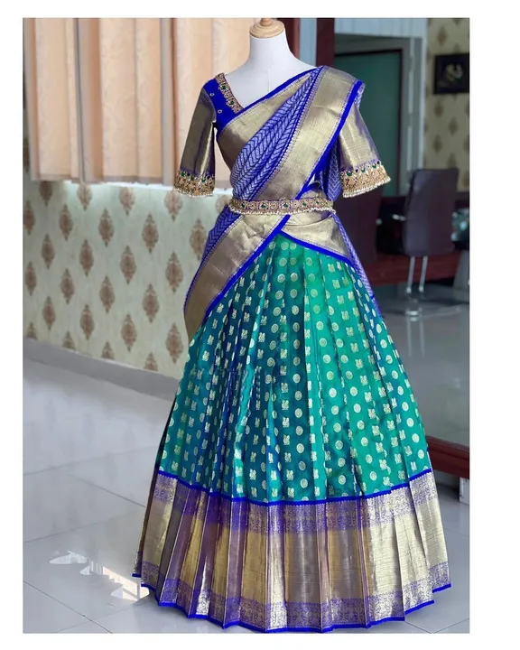 🔔  🔔

*New Arrival Half Saree Now In Trend*

        ☃️ * ☃️

*🥰Kanjiveram Silk Zari Lehanga With uploaded by Divya Fashion on 3/15/2023