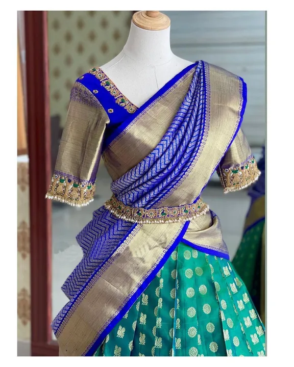 🔔  🔔

*New Arrival Half Saree Now In Trend*

        ☃️ * ☃️

*🥰Kanjiveram Silk Zari Lehanga With uploaded by Divya Fashion on 3/15/2023