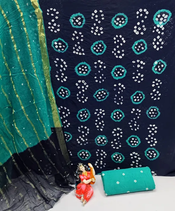 *🧶RIDDHIMA Pure Cotton Bandhni Dress Materail*

Orignal same as photos✅
Very good qyality👌🏻👌🏻

 uploaded by Divya Fashion on 3/15/2023