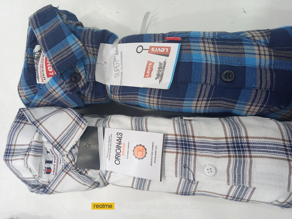 Mens check shirt uploaded by Hare Krishna Textile on 6/2/2024