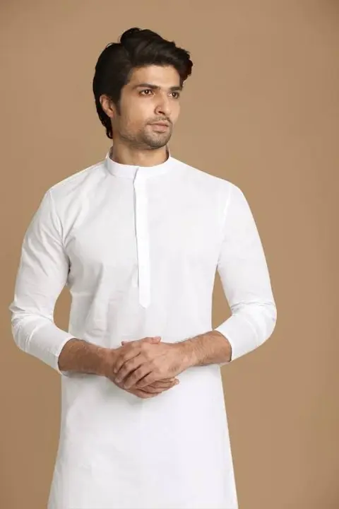 Men's White Fine Cotton Long Kurta | Mandarin Collar | 2 Colours |

 uploaded by business on 3/15/2023
