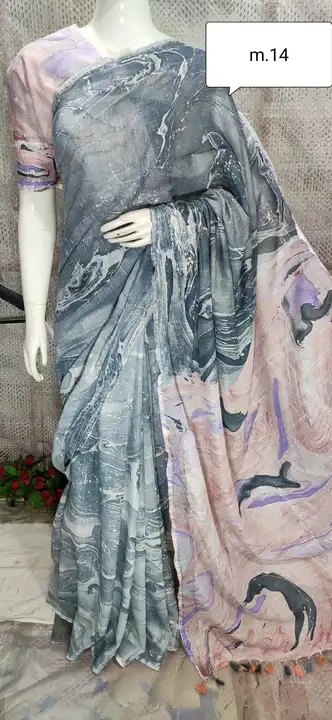 Print saree uploaded by MS Fabrics on 3/15/2023
