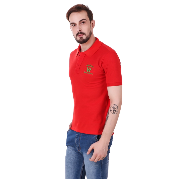 Mens red polo tshirt  uploaded by Fashion plus on 3/15/2023