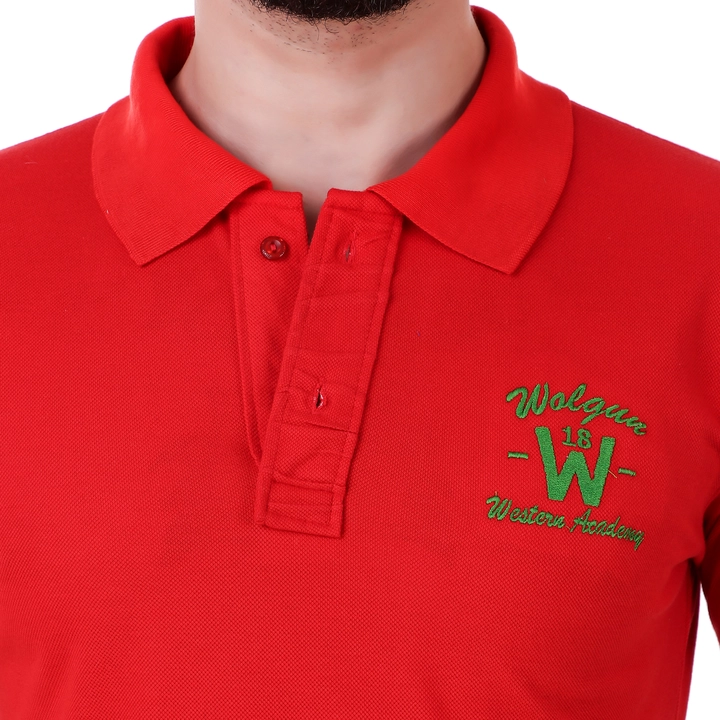 Mens red polo tshirt  uploaded by business on 3/15/2023