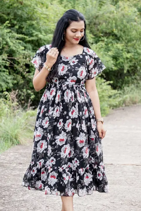 Floral midi uploaded by Vastra Creation on 3/15/2023