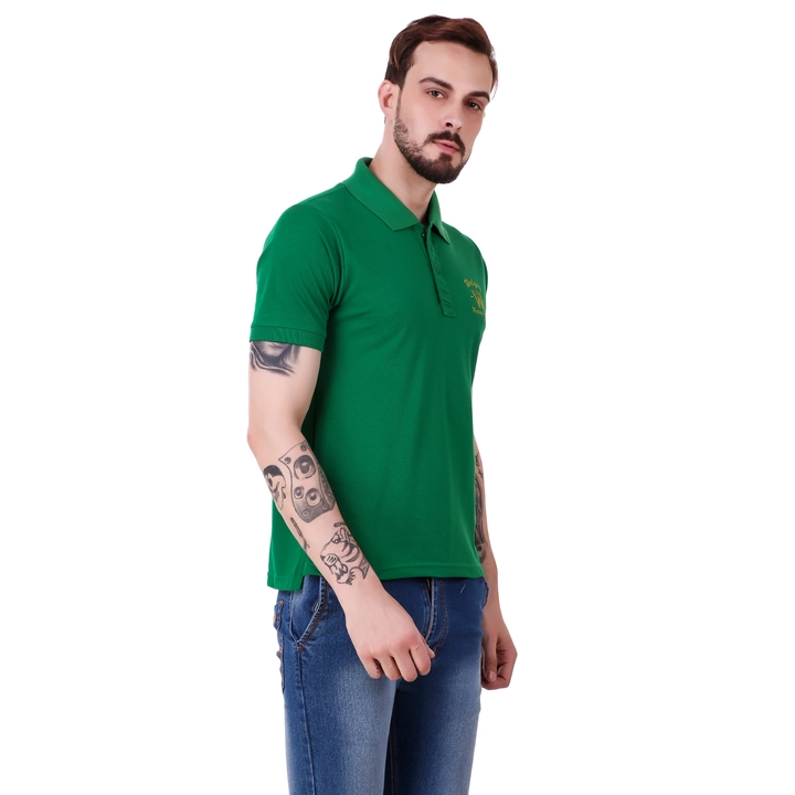 Mens green polo tshirt  uploaded by business on 3/15/2023
