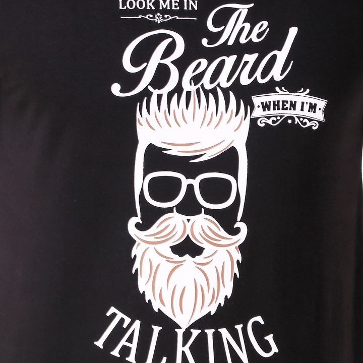 Mens beard black tshirt  uploaded by Fashion plus on 3/15/2023