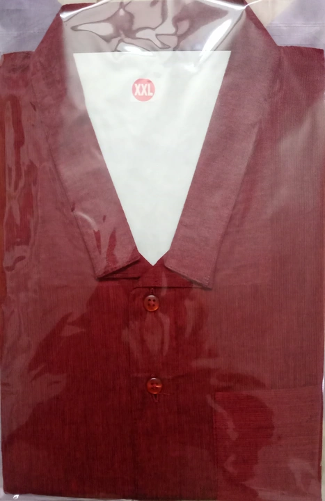 Product image of Handloom cotton half sleeve  kurta for men, price: Rs. 200, ID: handloom-cotton-half-sleeve-kurta-for-men-a3324641