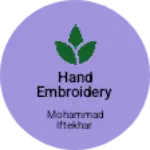 Business logo of Hand Embroidery