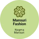 Business logo of Mansuri fashion hub