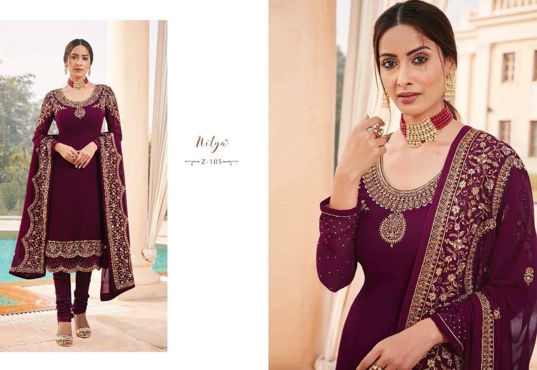 DESIGNER NITYA ZYRAH HEAVY SALWAR SUIT COLLECTION uploaded by business on 2/26/2021