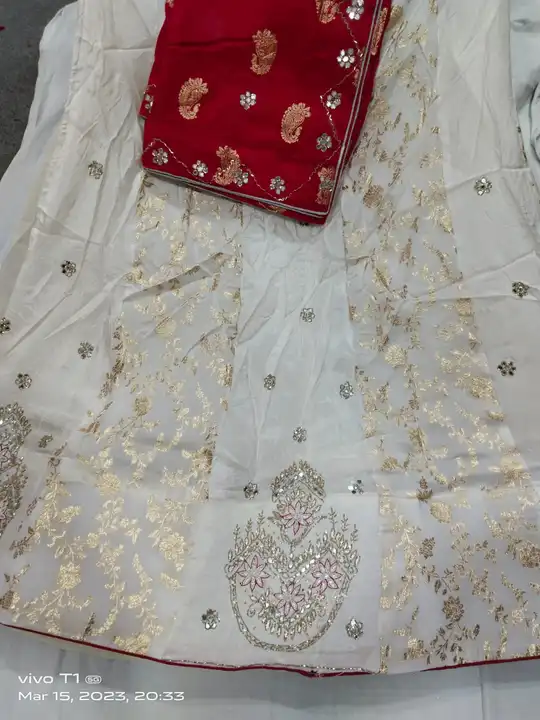 *Beautiful Lahenghas*

For This Wedding Season

Designer product

Pure Uppda silk langha & Rasian uploaded by Gotapatti manufacturer on 3/15/2023