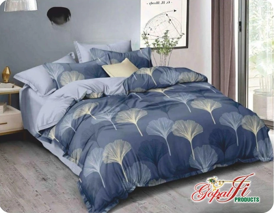 Gloriya Double Bedsheet with Pillow covers  uploaded by Shree Creations on 3/16/2023