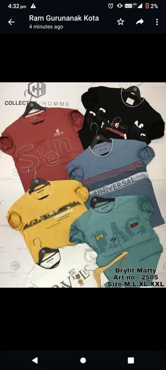 branded tshirt  uploaded by jagdish Collection on 3/16/2023