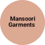 Business logo of Mansoori garments