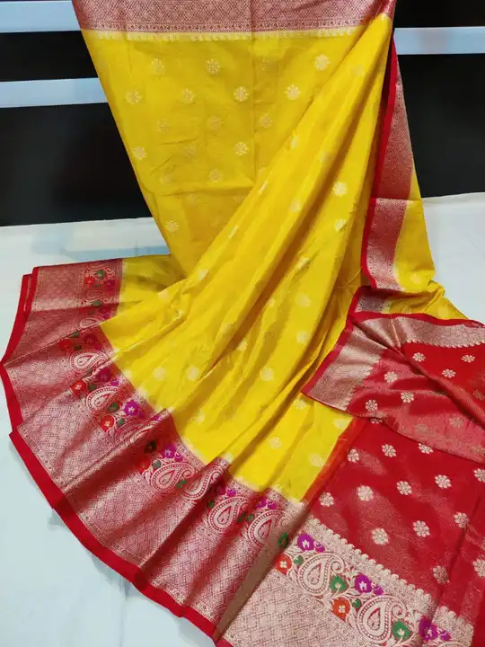 Banarasi Soft Wam Silk Dyeble Floral Desgine Bridal Saree  uploaded by G.N.S. on 3/16/2023