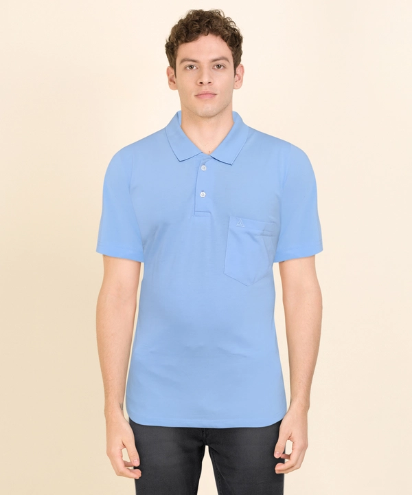 Collar pocket plain half sleeve t-shirt  uploaded by business on 3/16/2023