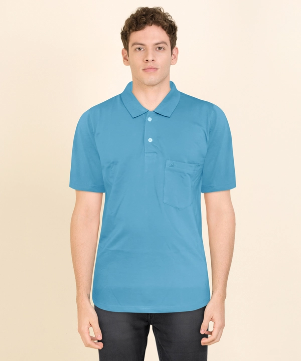 Collar pocket plain half sleeve t-shirt  uploaded by ACKROS on 3/16/2023