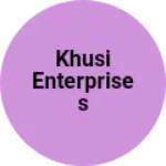 Business logo of Khusi enterprises
