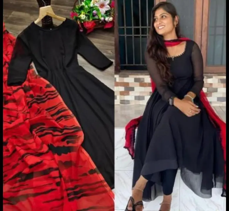 Gown With Dupatta  uploaded by Fashion Hub on 3/16/2023
