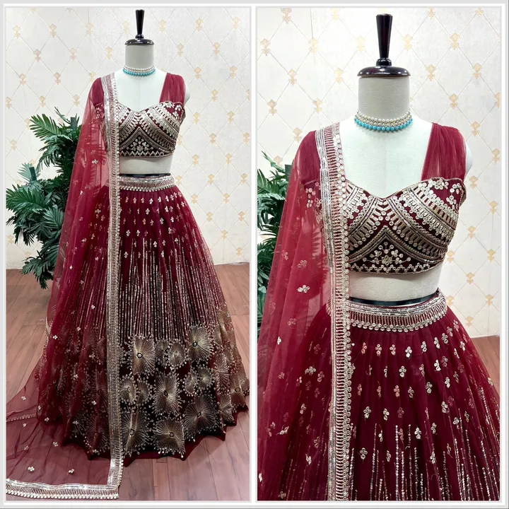 Model lengha free shipping  uploaded by Takshvi collection on 3/16/2023