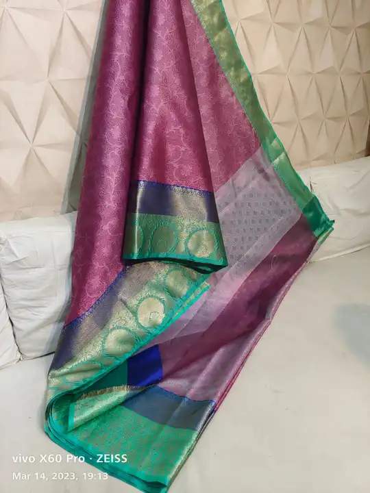 Kora muslin saree price only 590+shipping  uploaded by Falak fabrics on 3/16/2023