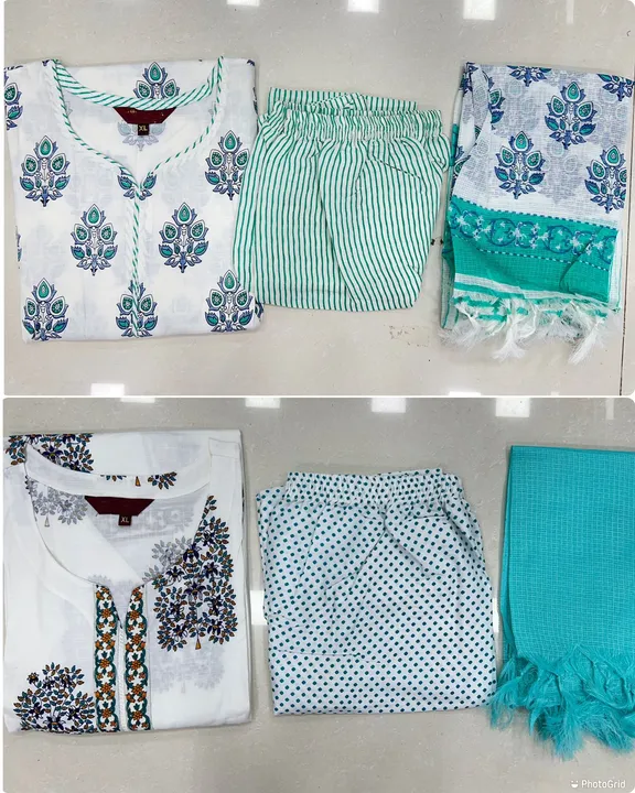 Exclusive Cotton Three Piece Set uploaded by Vihu fashion on 5/30/2024