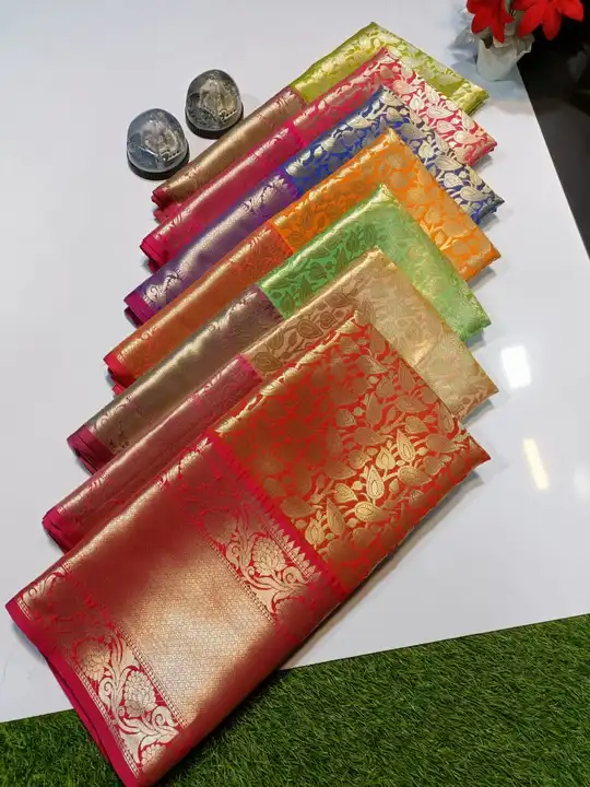Zari Tanchui Silk brocked unlimited soFT silk saree Quality 💯 Gaurenteed  uploaded by Falak fabrics on 3/16/2023