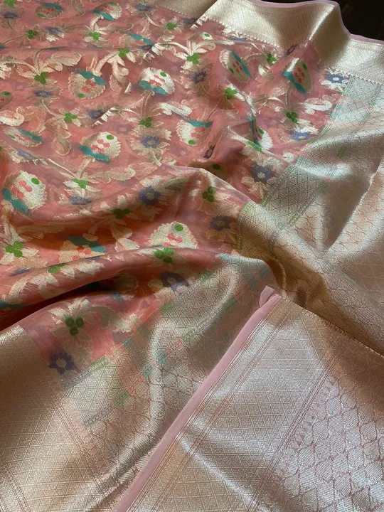 Kora organza TilFi Mina Saree Quality 💯 Gaurenteed  uploaded by Falak fabrics on 3/16/2023
